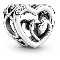 Pandora 790800C00 Silber Charm Verschlungene Unendliche Herzen
