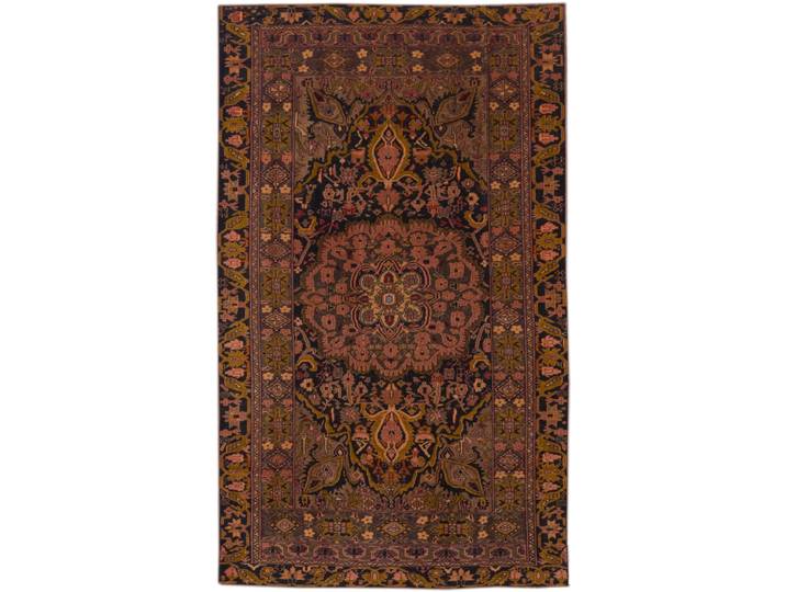 Afghan Samargand Antik Seidenkette Teppich 116x190 Handgeknüpft Orientteppich Wolle