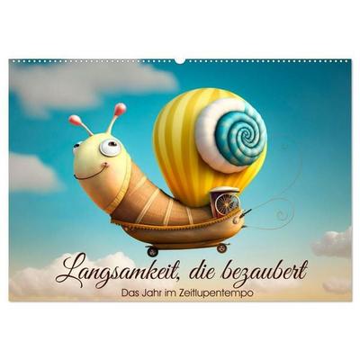 Langsamkeit, die bezaubert. Das Jahr im Zeitlupentempo. (Wandkalender 2027 DIN A2 quer), CALVENDO Monatskalender
