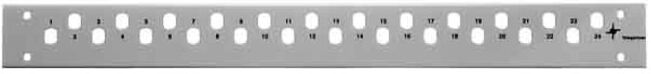 Telegärtner Plaque frontale 19Z 1U pour 24xST/Basiseco TN-FP24ST-Be-1HE (100021547)