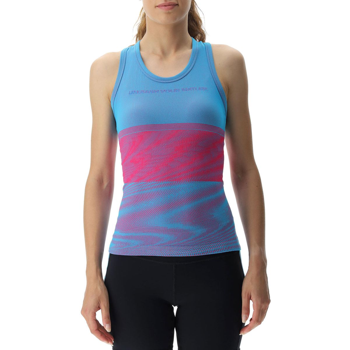 Uyn Woman Crossover OW Sleeveless danube blue/rose (K727) L O102354-K727-L