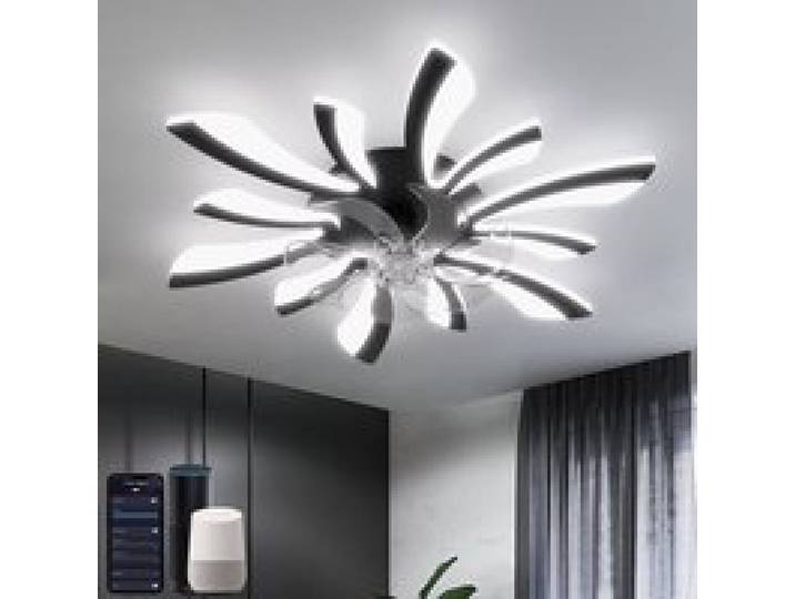 Ventilateur de plafond - RESTEQ - YUNLONG HLF-002 - Lampe LED intégrée - WiFi (Tuya/Smart Life) - Alexa/Google