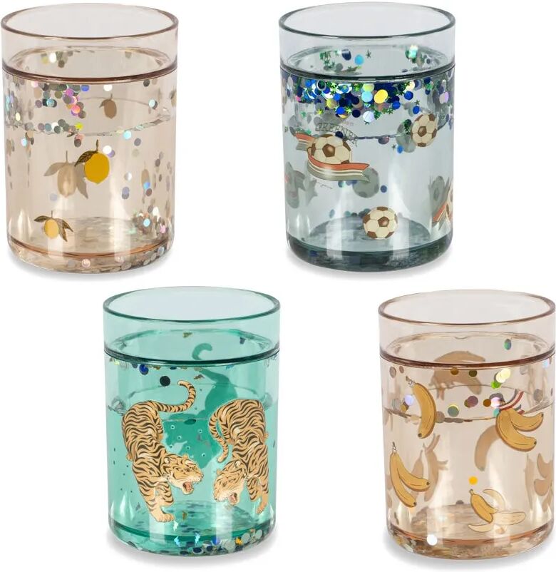 Konges Sløjd Gobelets glitter - Set de 4 Rose taille unique
