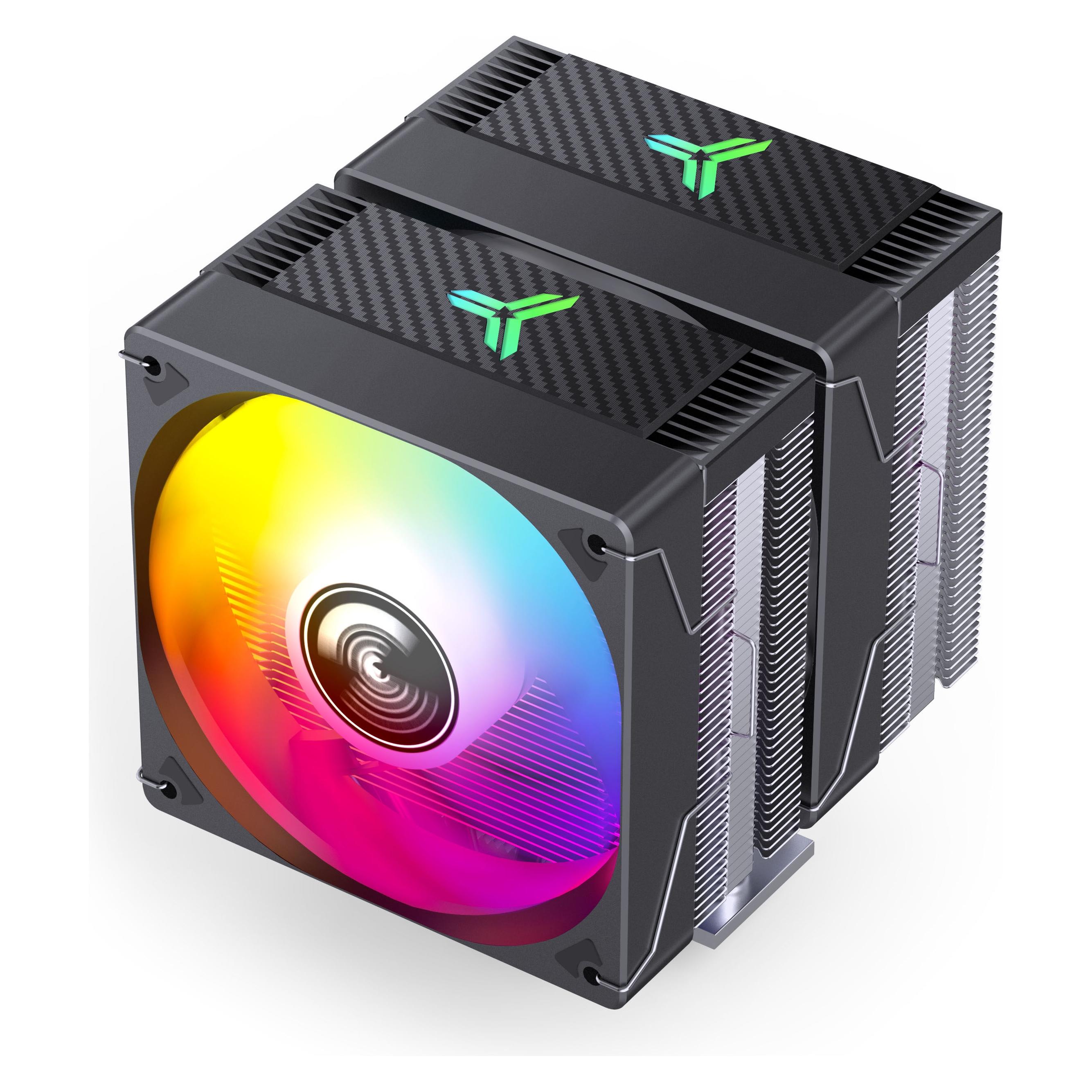 Jonsbo CR-3000E CPU-Kühler, Dual-Tower, ARGB, 260W TDP - schwarz, 120mm (CR-3000E COLOR BLACK)
