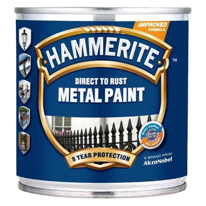 Hammerite Paint Silver Satin 250ml (33037726)