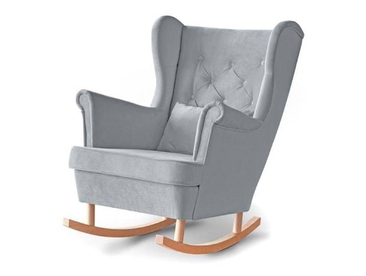 Beautysofa Schaukelsessel Fabio, mit Einbringung in die Wohnung (Holzbeine in Weiß, Buche oder Wenge Farbe)