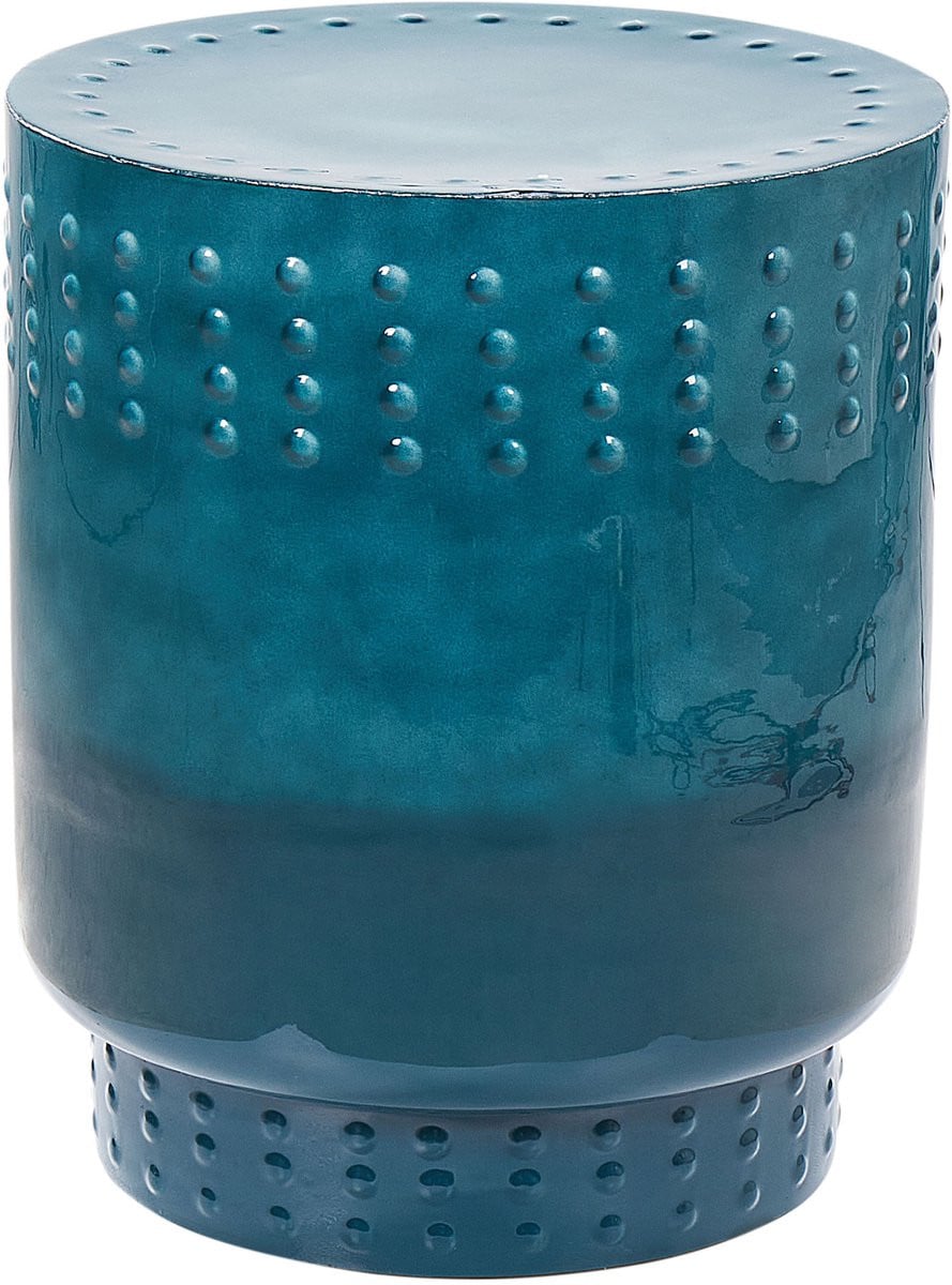 Beliani ABRA Bijzettafel - Blauwgroen - IJzer