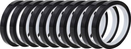 TRU COMPONENTS ESD-Klebeband 10 St. Schwarz (L x B) 36m x 10mm Antistatisches Gitter