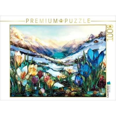 CALVENDO Puzzle Frühlingserwachen in den Bergen | 1000 Teile Lege-Größe 64x48cm Foto-Puzzle für glückliche Stunden, Sonstige von , Calvendo Puzzle