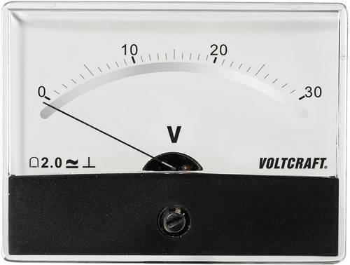 VOLTCRAFT AM-86X65/30V/DC AM-86X65/30V/DC Einbau-Messgerät AM-86X65/30V/DC Drehspule