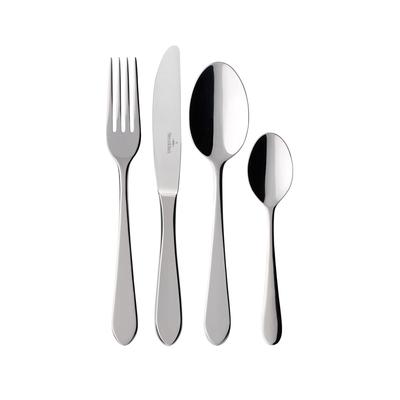 Besteck-Set VILLEROY & BOCH "Tafelbesteck Oscar 30er Set silber", silber, Essbesteck-Sets
