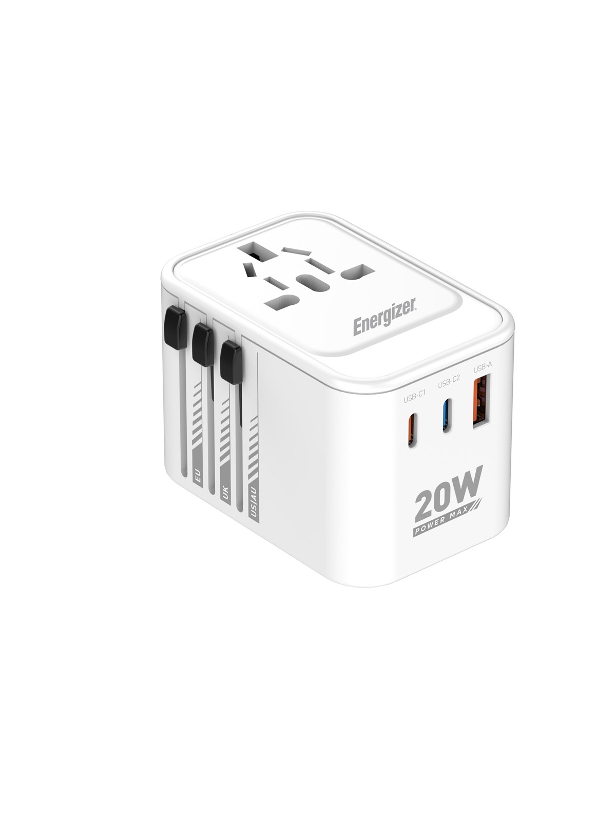 Energizer Globales Reiseladegerät - 20W - PD (2xUSB-C + USB-A)