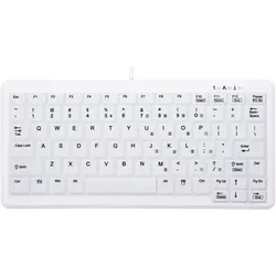 Cherry AK-C4110F-U1-W/US (US, Kabelgebunden), Tastatur, Weiss