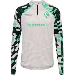 hummel SV Werder Bremen Warm Up 1/2-Zip Sweatshirt 0768 - nimbus cloud S