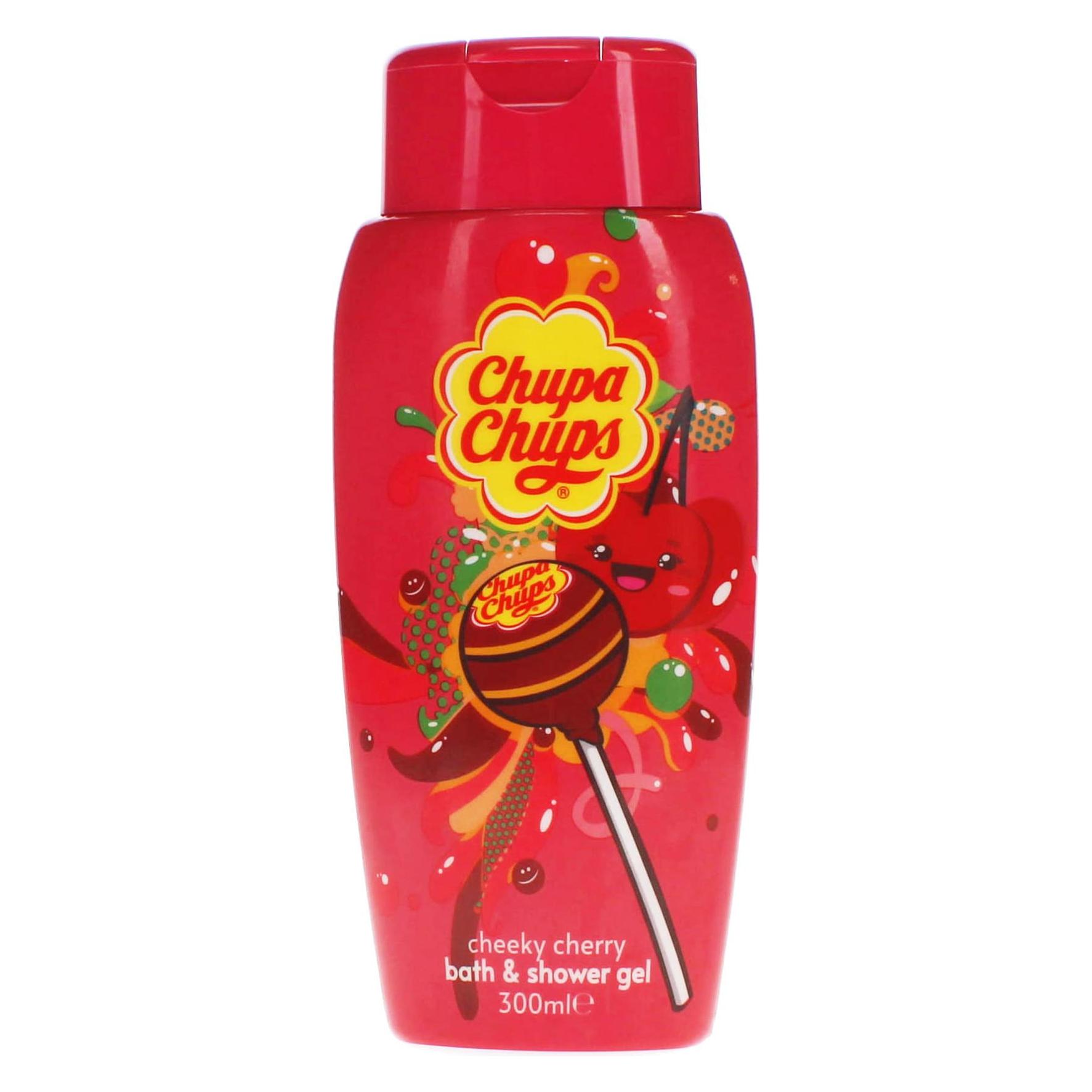 Chupa Chups Cherry Shower Gel for Kids Girls Boys Shower Bath - Original Packaging (300 ml) (10601355)