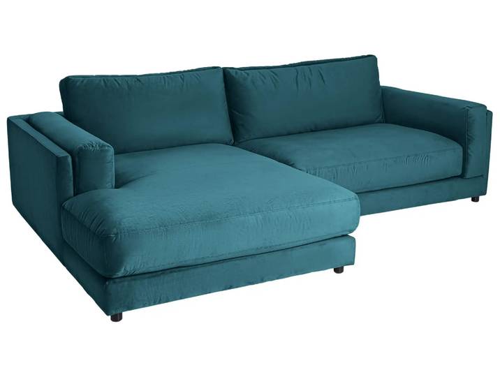 Ecksofa Larry Basic Candy / Farbe: Petrol / Bezugsmaterial: Stoff Basic