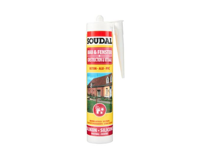 Soudal Bau- und Fenstersilikon Weiss 300 ml