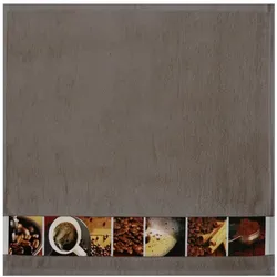 framsohn Geschirrtuch Frottier 'Kaffee' 50 x 50 cm Taupe - Braun