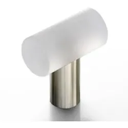 Design Möbelknopf Glas matt 35mm, Kristall matt