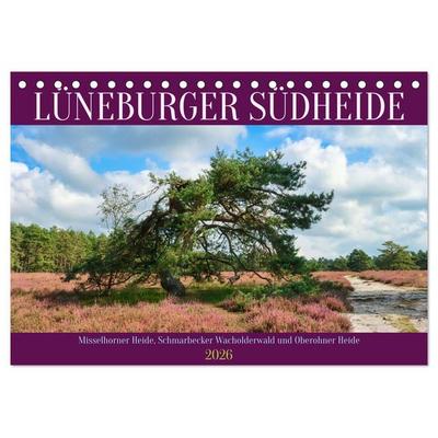 Lüneburger Südheide (Tischkalender 2026 DIN A5 quer), CALVENDO Monatskalender