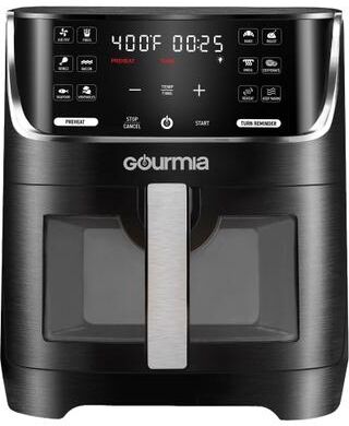Gourmia Black 8 qt Programmable Digital Air Fryer