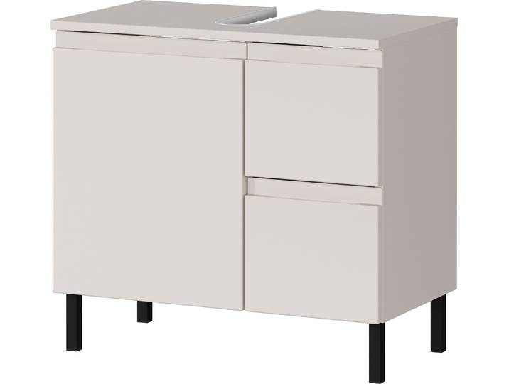 Waschbeckenunterschrank GERMANIA Scantic , braun (kaschmir), B:60cm H:56cm T:34cm, Holzwerkstoff, MDF, Schränke, Waschbeckenunterschrank, mit Siphonausschnitt