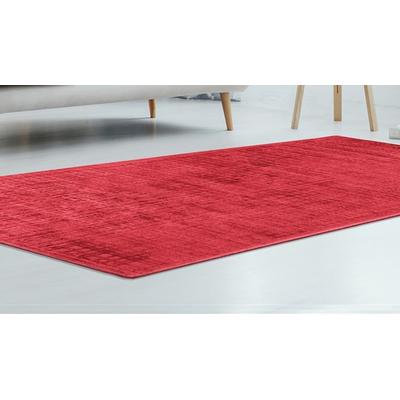 Teppich PADIRO "Karma 125", rot (cherry), B:160cm H:8mm L:230cm, Viskose, Teppiche, Teppich, Handgewebter Teppich mit 3D-Design, weiche Haptik, pflegeleicht