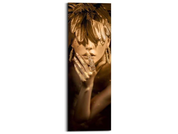 Deco-Panel REINDERS Stylish Girl , gold (farbe bild(er): gold), B:30cm H:90cm T:2cm, Holzwerkstoff, Bilder, Deco-Panel