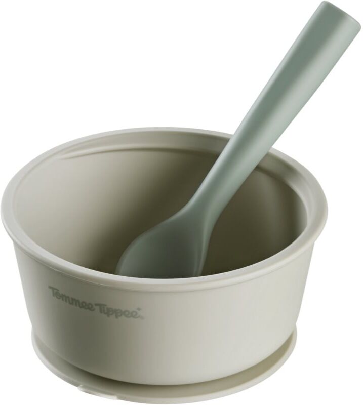 Tommee Tippee EasiStick™ Silicone Bowl & Spoon bol en silicone avec ventouse 4m+ Green 1 pcs