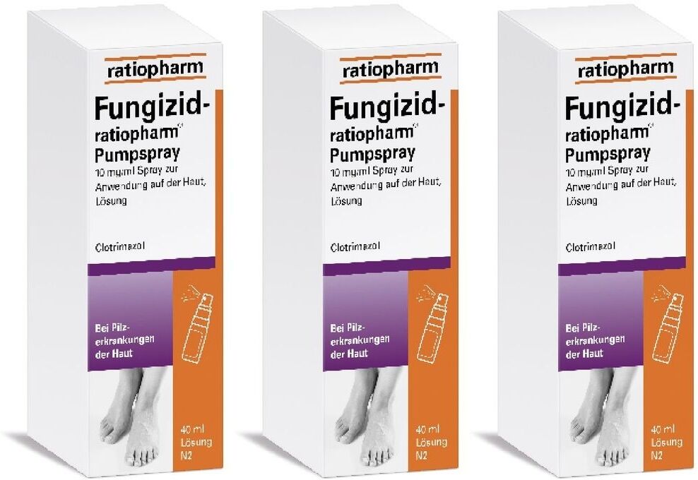 FUNGIZID-ratiopharm Pumpspray 3x 3x40 ml Spray