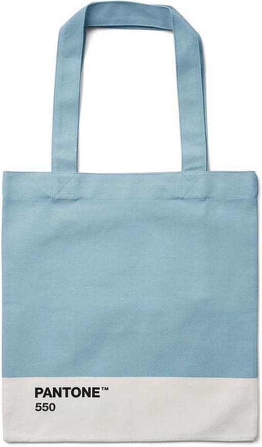 Beuteltasche "Pantone by Copenhagen Design", Damen, Gr. B/H/T: 39,5cm x 10,5cm, blau (hellblau), Baumwolle, Taschen Beuteltasche hellblau B/H/T: 39,5cm x 10,5cm