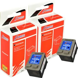 2 Kompatible Tinten ersetzt HP C9502A 56 Doppelpack schwarz