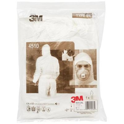 3M 4515WL Schutzanzug 4515 Kleider-Größe: L Weiß