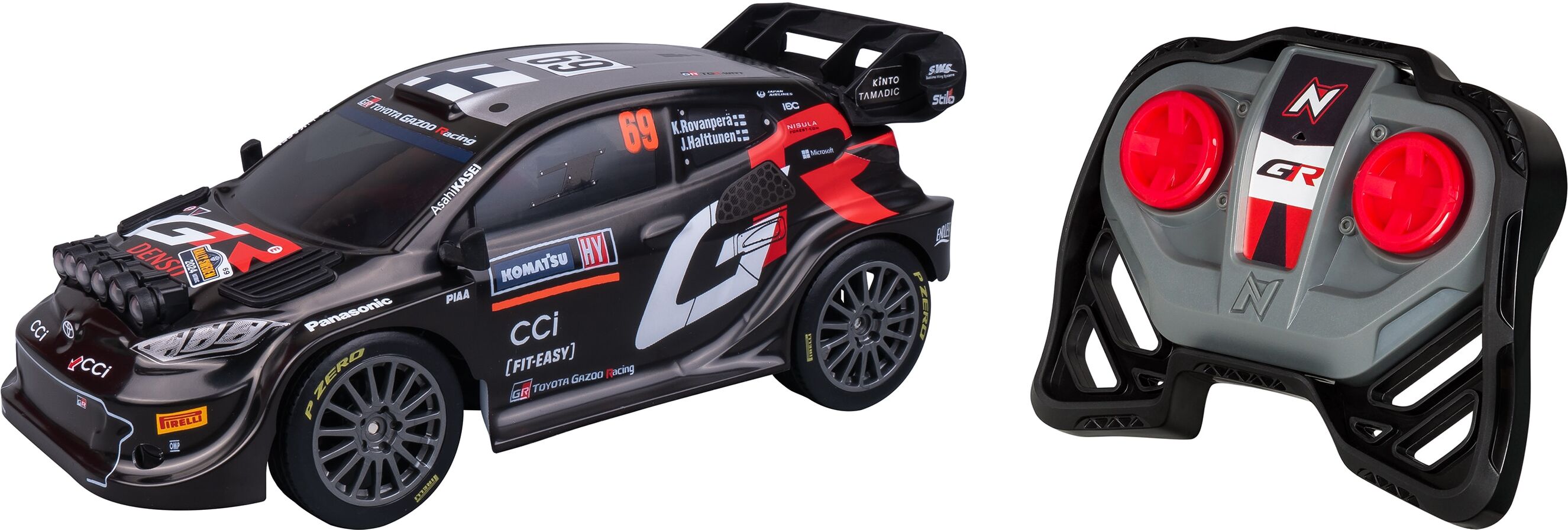 Moltó Coche radiocontrol 1.18 GR Toyota con luces Molto.