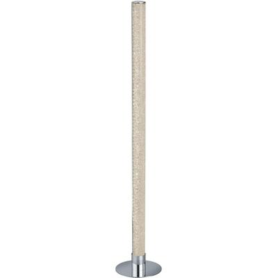 REALITY LEUCHTEN LED Stehlampe "EMILA", grau (chromfarben), 1, Ø 18cm H: 104cm, 1 Stk., Leuchten, mit RGBW Farbwechsel, dimmbar über Fernbedienung, Fußschalter, LED Stehlampe