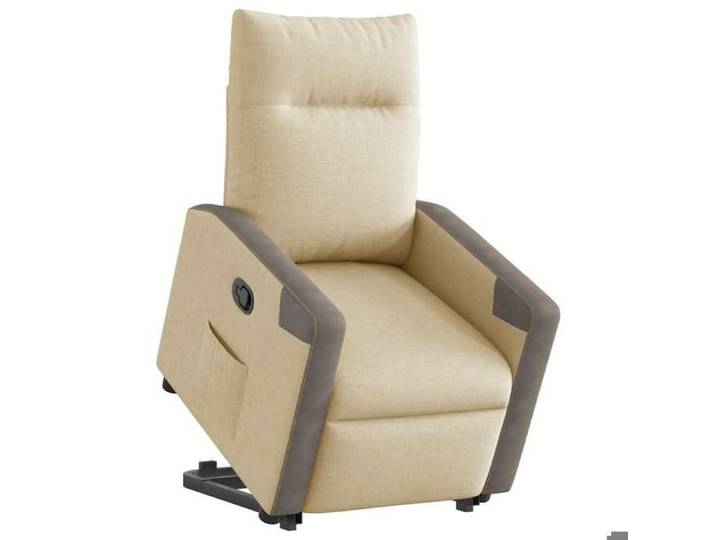 Les Soldes  Fauteuil inclinable (1 PLACE) - CLOUD - Capacité de charge max. : 110 kg - Crème Tissu J5314
