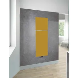 Zehnder Design-Heizkörper Fina Lean Bar, schlank, 1800x48x700 mm, Beach Gold, mit Handtuchhalter Chrom, Pulverlackierung RAL 9016