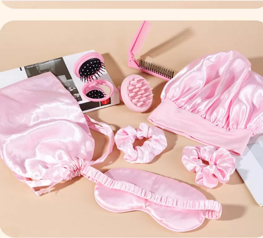 INF Haarpflegeset Pink, tragbar & komplett 8er-Pack
