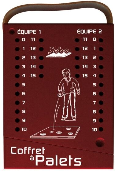 Cadetel Boite avec 12 Palets et 1 Maître en fonte Réglementaire Breton