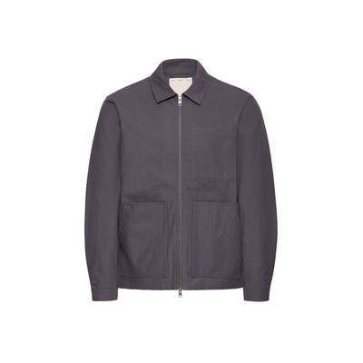 Hemdjacke SOLID "SOLID SDTYWIN", Herren, Gr. XXL, grau (periscope), 100% Baumwolle, unifarben, normal, amerikanischer Ausschnitt, Jacken