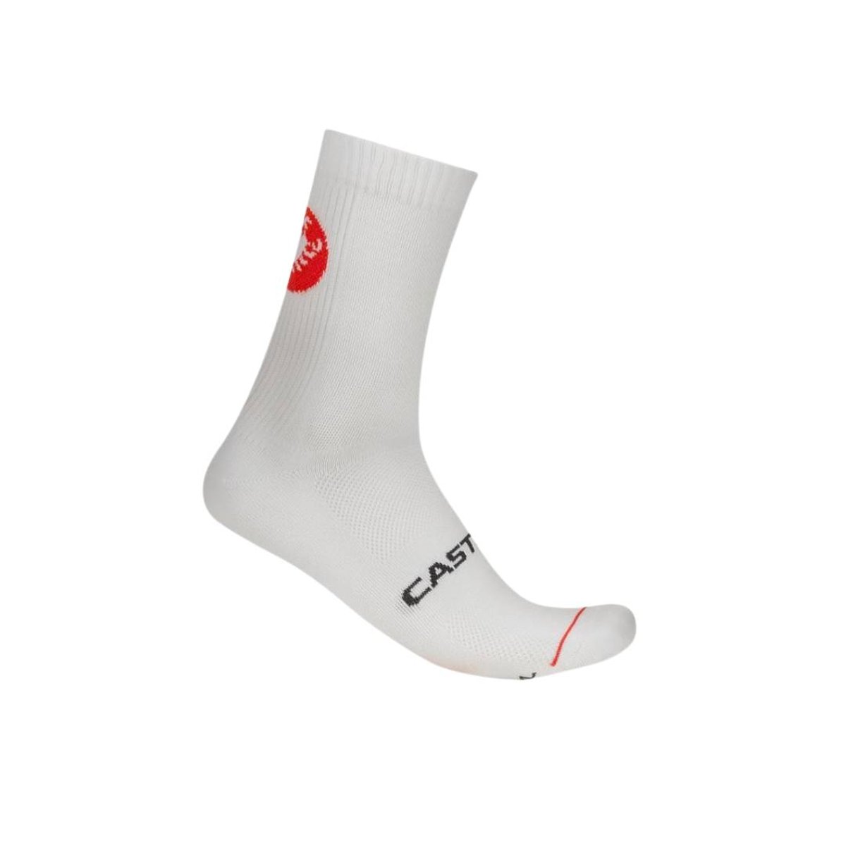 Meias Castelli Entrata 12 Branco, Tamanho 2XL Unisex