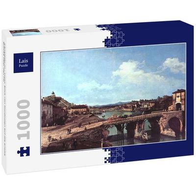 Lais Puzzle Canaletto (I) - Turin, Blick von Nordosten auf die antike Brücke über den Po 1000 Teile