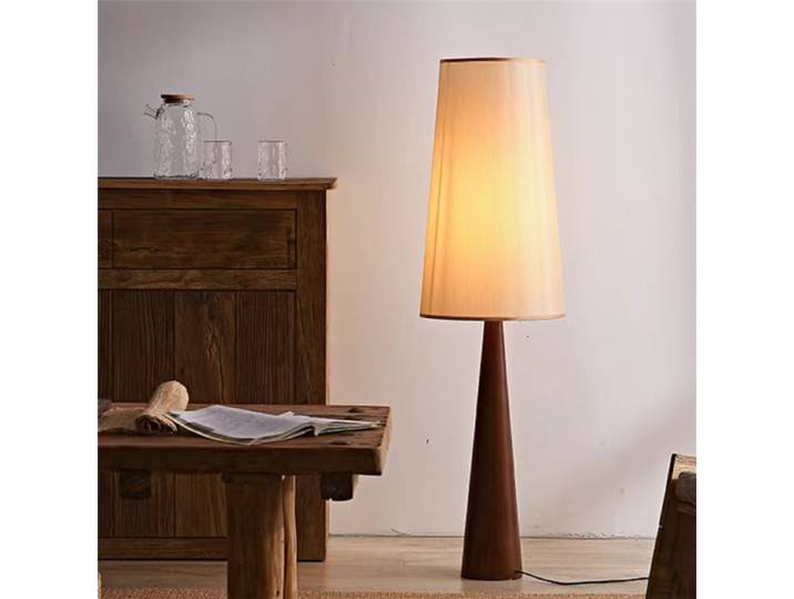 Lampadaire moderne du milieu du siècle Designer Wabi Sabi lampadaire rustique en bois naturel pour salon chambre lampadaire de chevet