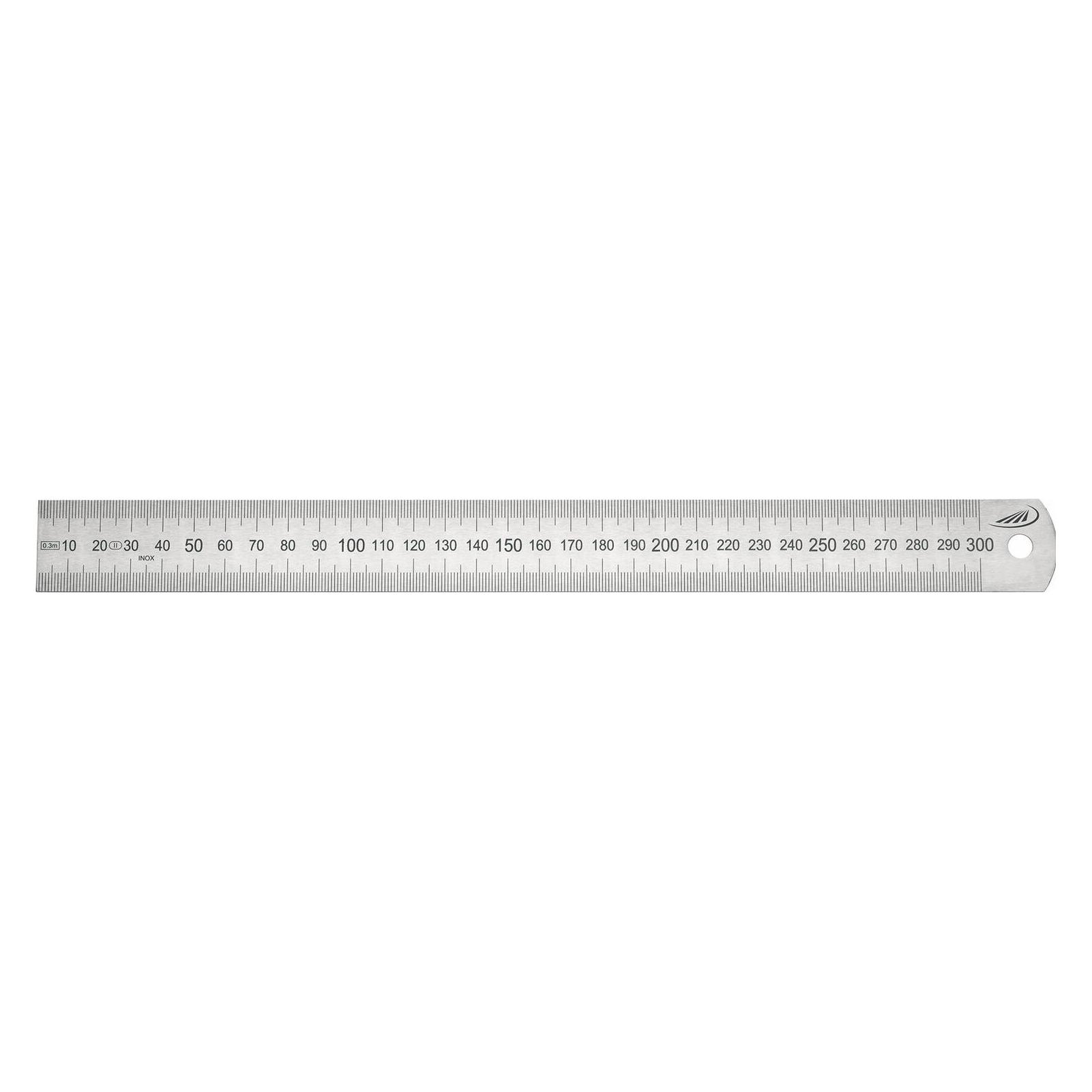 Helios Preisser Stahlmassstab Länge 300 mm rostfreier Stahl biegsam Teilung A = mm/mm (30 cm, Stahl) (0460207)