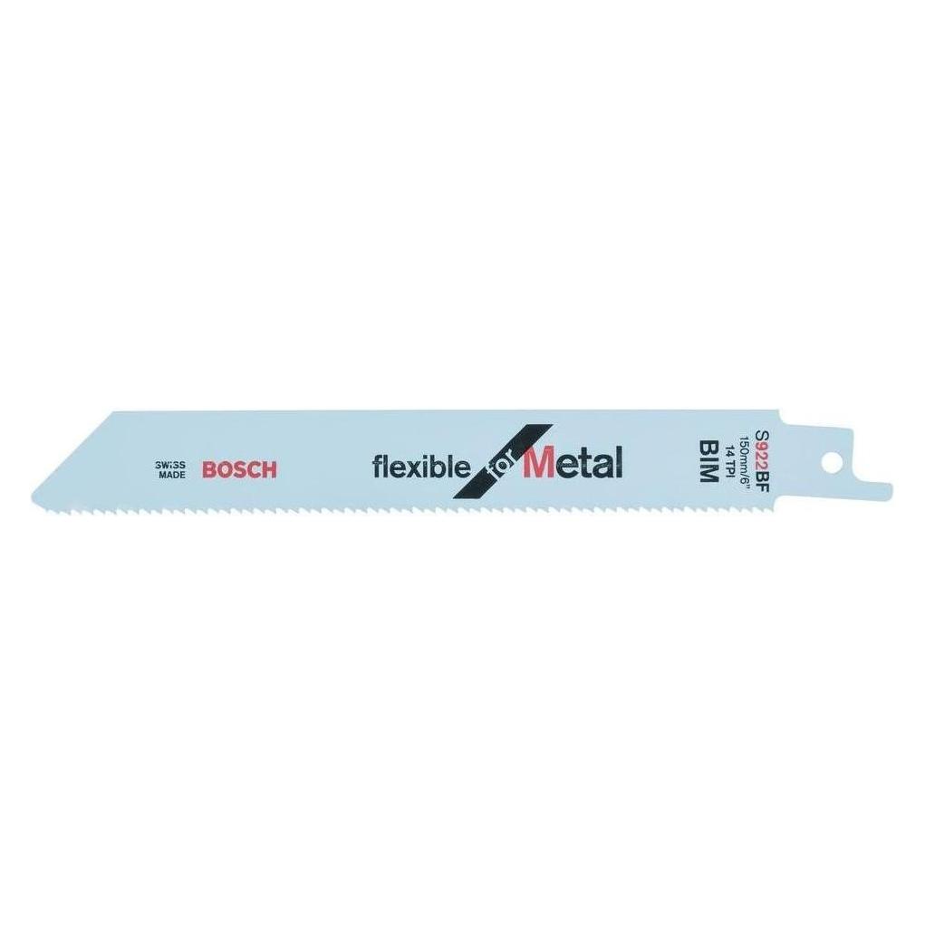 Bosch Professional Zubehör Säbelsägeblatt S 922 BF, Flexible for Metal, 2er-Pack (2608656037)