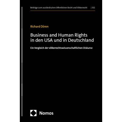 Business and Human Rights in den USA und in Deutschland, Gebundene Ausgabe von Richard Dören, Nomos, 978-3-7560-1452-1
