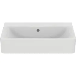 Ideal Standard Connect Waschtisch, ohne Hahnloch, mit Überlauf, 650x460x175mm, E8104MA, Farbe: Weiß mit Ideal Plus