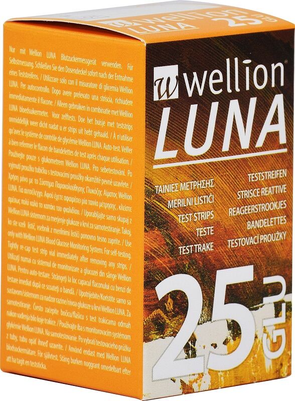 MED TRUST ITALIA Srl Wellion LUNA 25 GLU, 25 Strisce