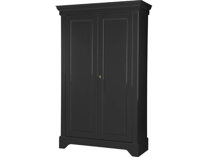 WOOOD Isabel Brocante Kast - Grenen - Zwart - 191x118x47
