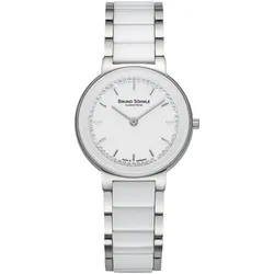 Bruno Söhnle Minimalistisch Algebra 17-93102-950 - silber/weiß - 30mm